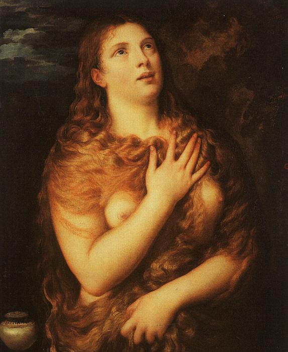  Titian Mary Magdalene Germany oil painting art